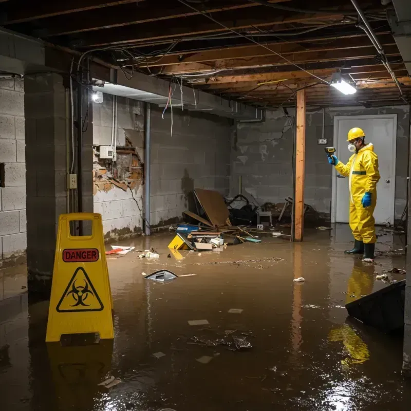 Flooded Basement Electrical Hazard in Linglestown, PA Property